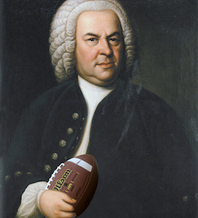 Bach with football